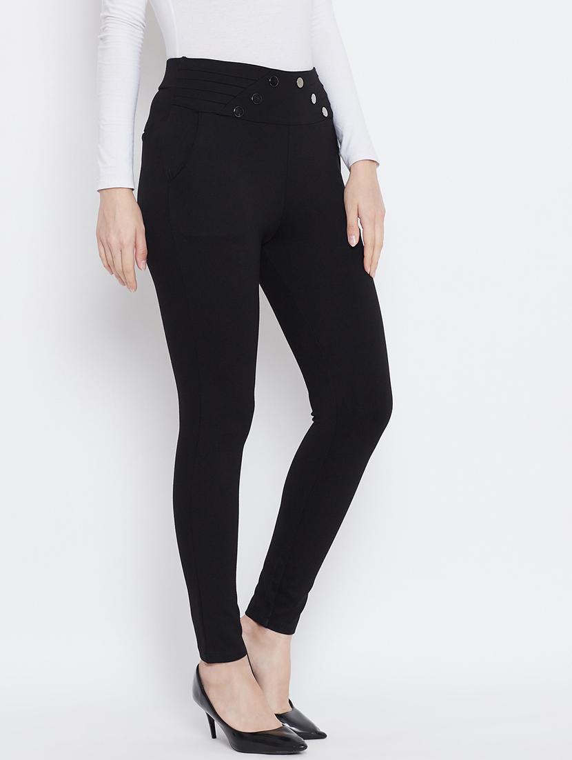 solid mid rise ankle length jegging - 18248834 - Zoom Image - 3