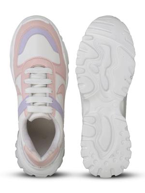 pink patent leather laceup sneakers - 18249800 - Standard Image - 5