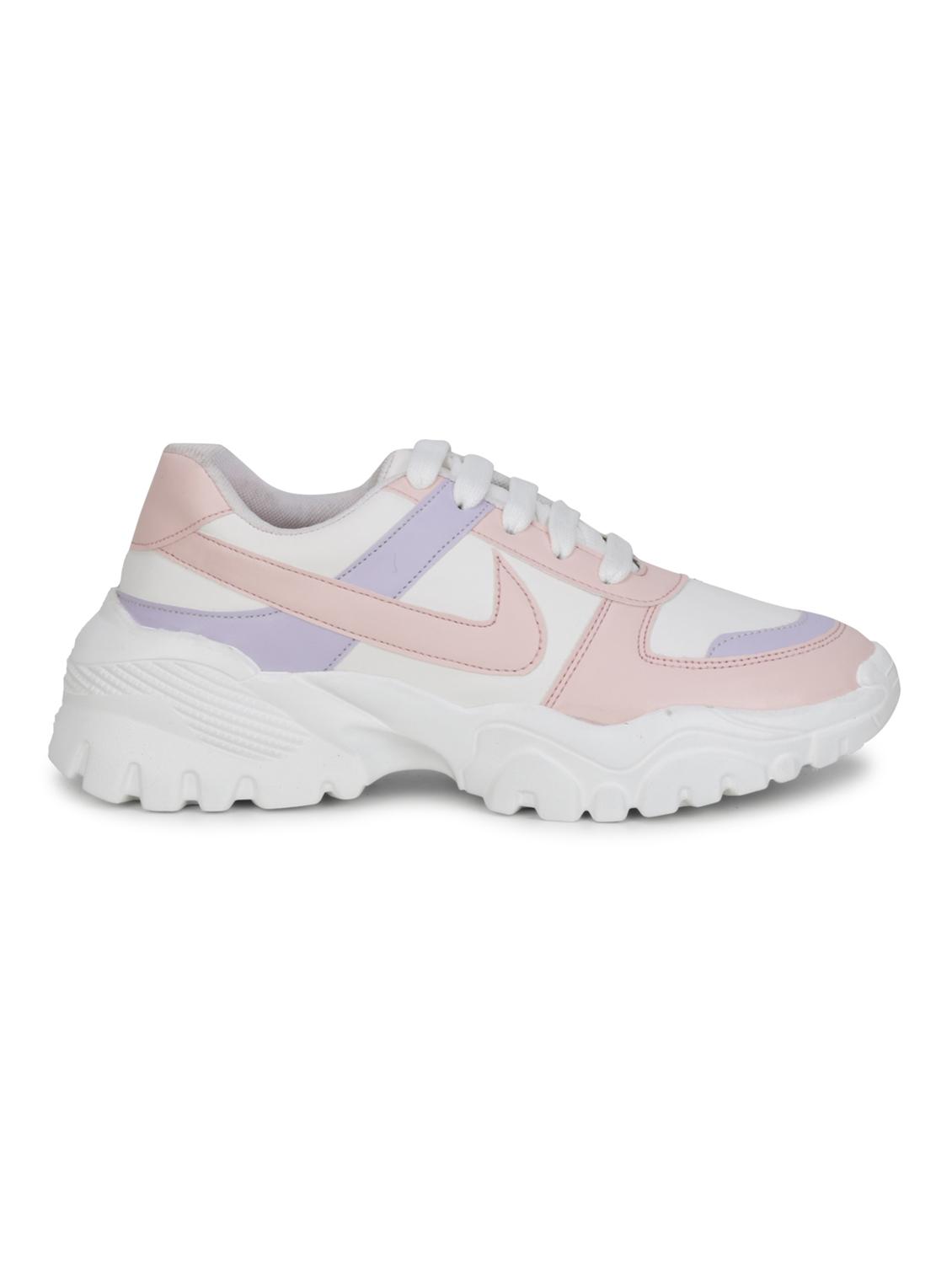 pink patent leather laceup sneakers - 18249800 - Zoom Image - 3