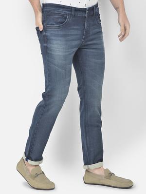 blue solid washed jean - 18250557 - Standard Image - 3