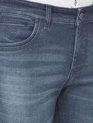blue solid washed jean - 18250557 - Standard Image - 6