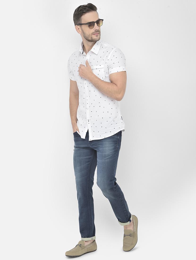 blue solid washed jean - 18250557 - Zoom Image - 5