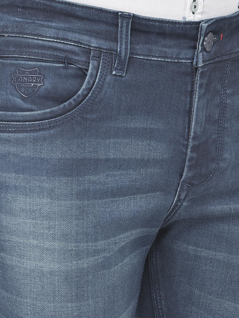 blue solid washed jean - 18250557 - Zoom Image - 6