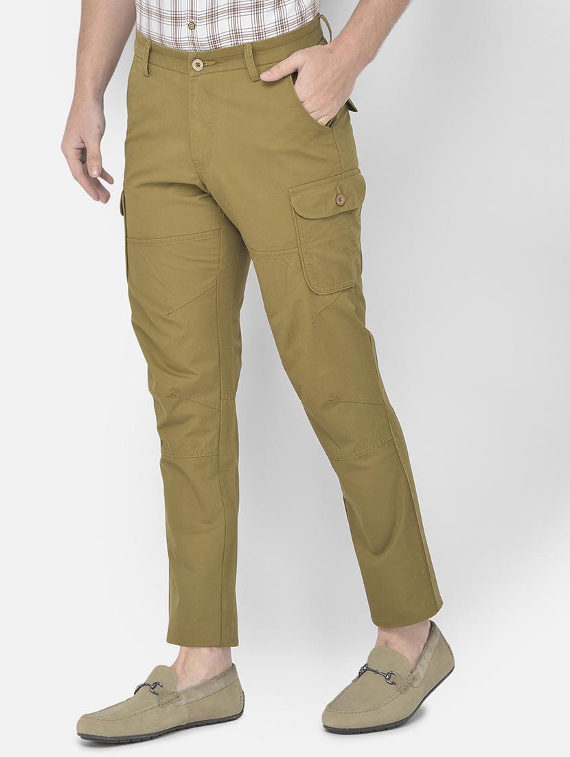 gold solid cargos casual trouser - 18250570 - Zoom Image - 2