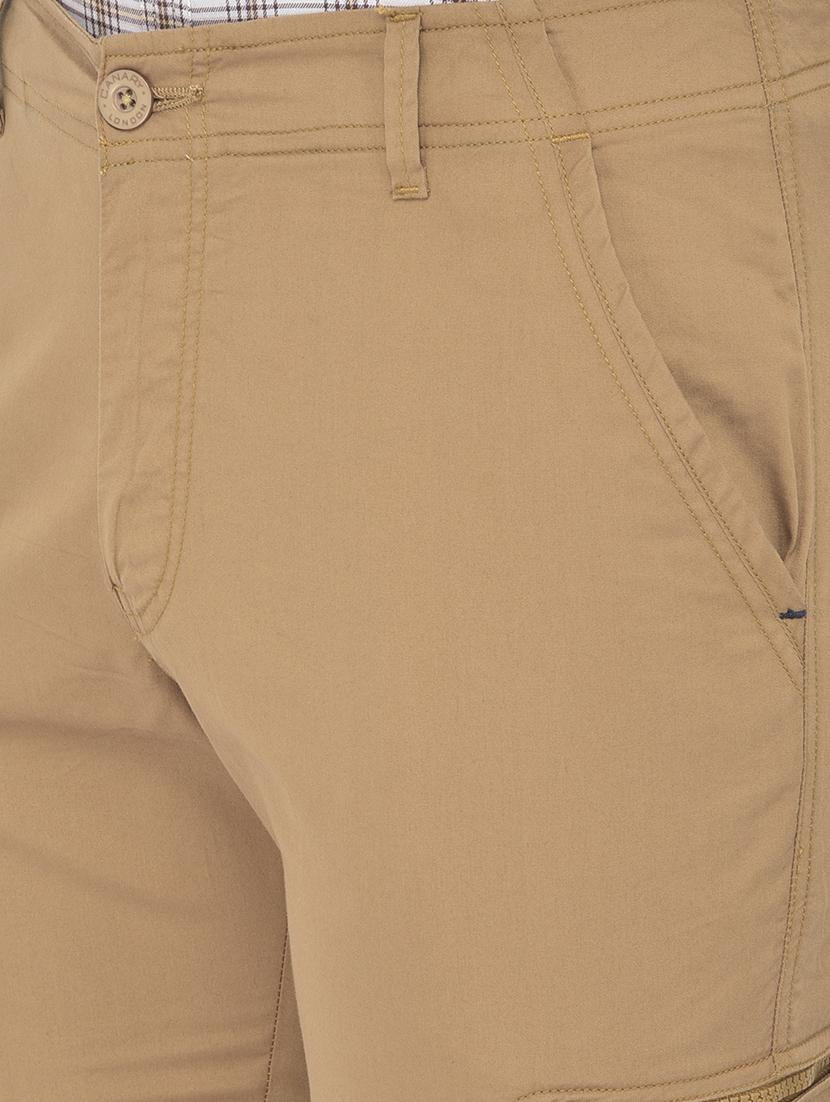 orange solid cargos casual trouser - 18250573 - Zoom Image - 6