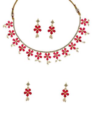 red brass short necklace - 18251213 - Standard Image - 3