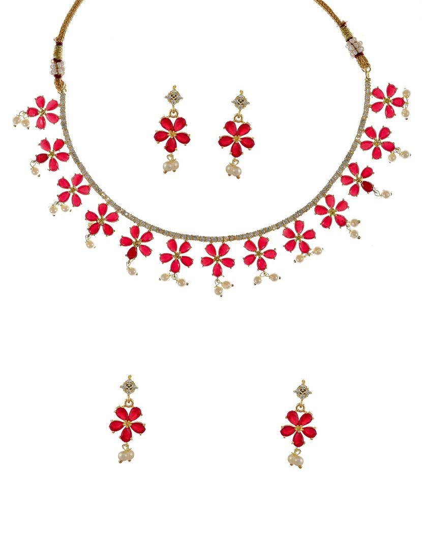 red brass short necklace - 18251213 - Zoom Image - 3