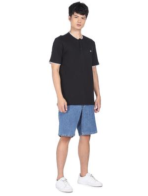 black solid t-shirt - 18251586 - Standard Image - 4