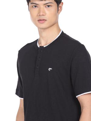 black solid t-shirt - 18251586 - Standard Image - 5