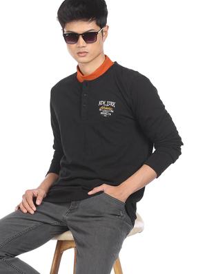 black solid t-shirt - 18251588 - Standard Image - 2