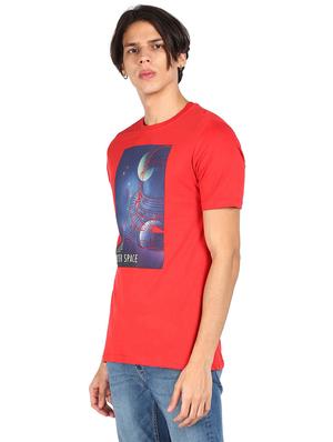 blue chest-printed t-shirt - 18251647 - Standard Image - 2