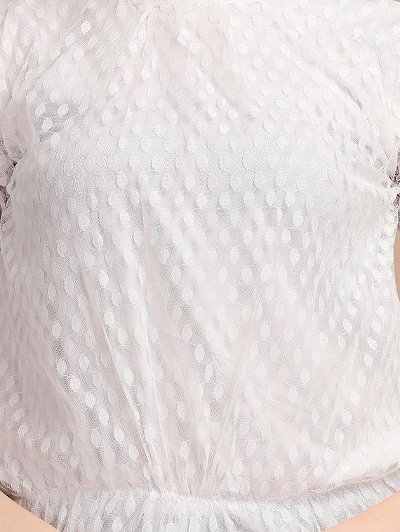 round neck self design top - 18252074 - Zoom Image - 5