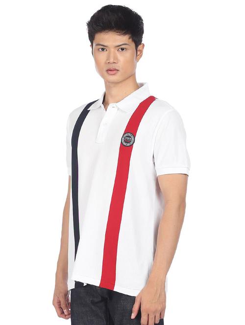 white striped polo t-shirt - 18252329 - Very Small Image - 1
