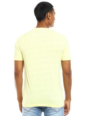 yellow chest-printed t-shirt - 18252544 - Standard Image - 3
