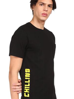black solid t-shirt - 18252682 - Standard Image - 3