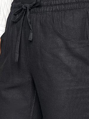 mid rise solid others trouser - 18252935 - Standard Image - 5