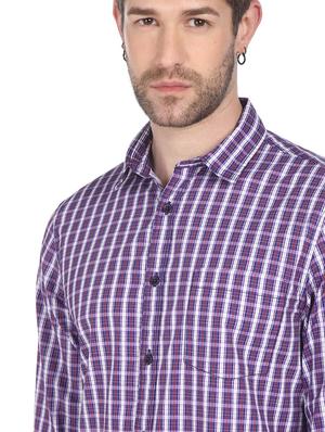 blue checkered casual shirt - 18254436 - Standard Image - 5