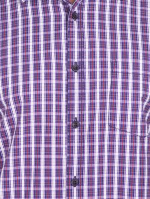 blue checkered casual shirt - 18254436 - Standard Image - 6