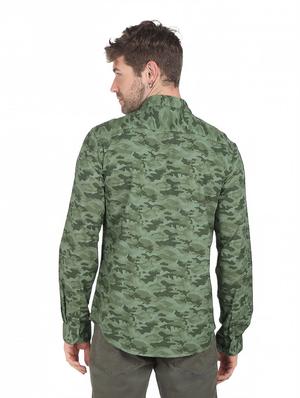 green camouflage casual shirt - 18254447 - Standard Image - 3