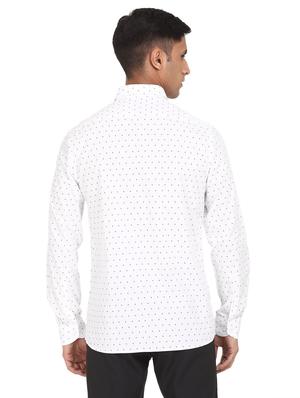 white printed casual shirt - 18254774 - Standard Image - 3