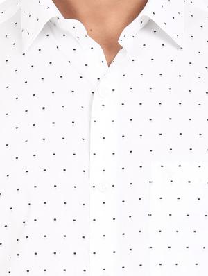 white printed casual shirt - 18254774 - Standard Image - 6