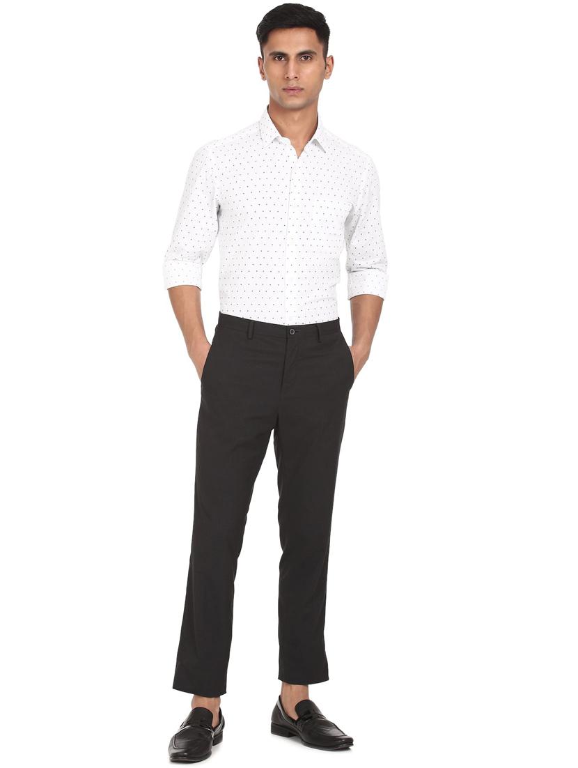 white printed casual shirt - 18254774 - Zoom Image - 4