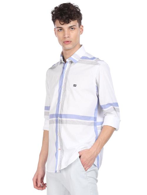 white striped casual shirt - 18254806 - Standard Image - 1