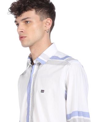white striped casual shirt - 18254806 - Standard Image - 5