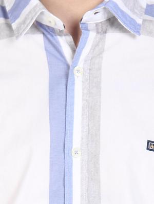 white striped casual shirt - 18254806 - Standard Image - 6
