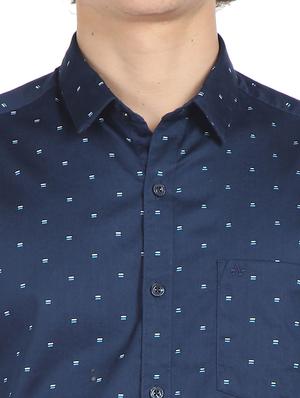 blue printed casual shirt - 18254956 - Standard Image - 6