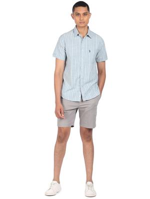 blue striped casual shirt - 18254986 - Standard Image - 4