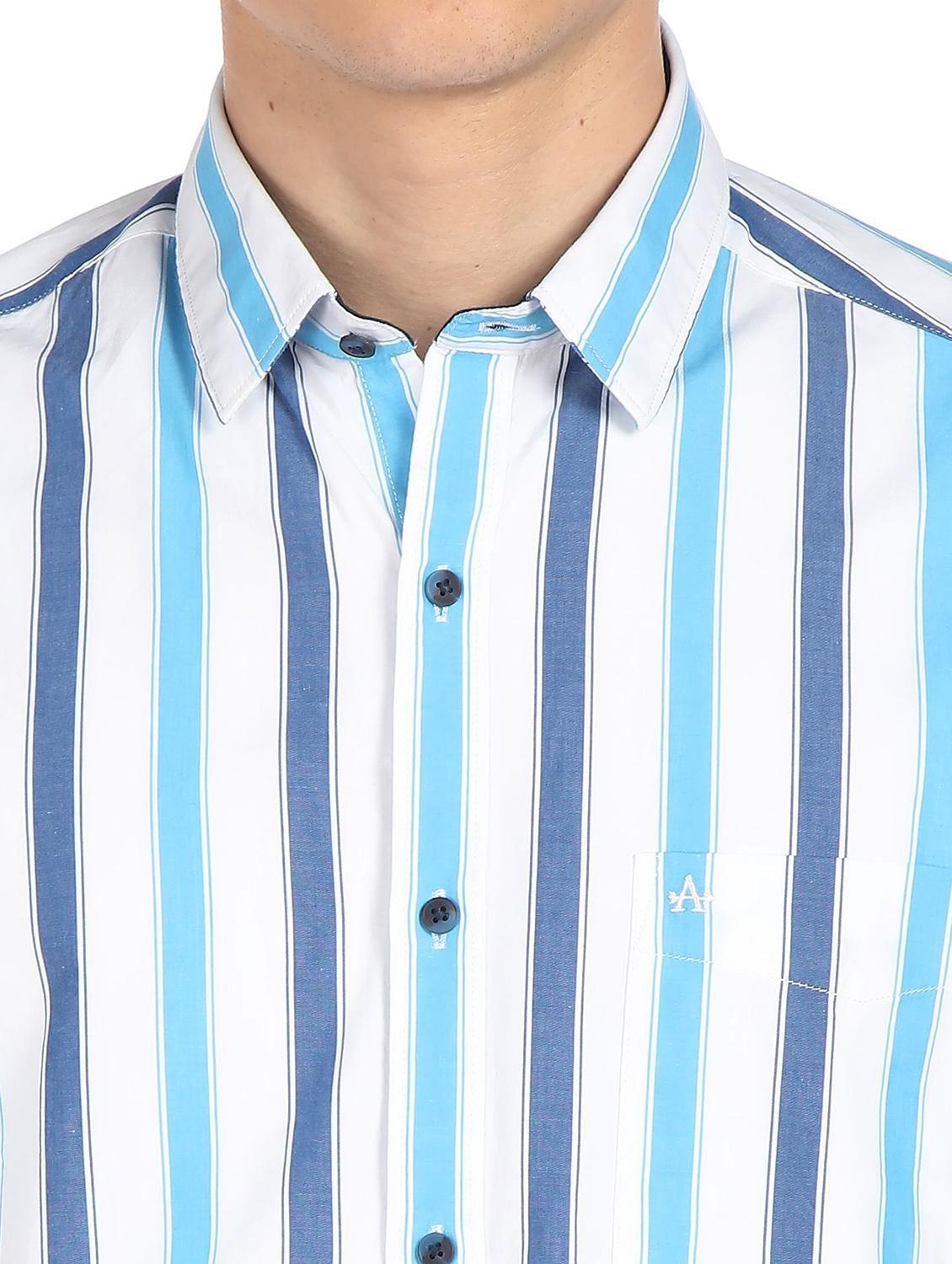 blue striped casual shirt - 18254995 - Zoom Image - 6