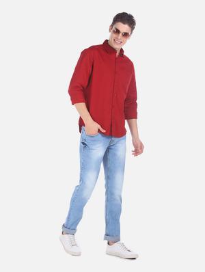 red solid casual shirt - 18255058 - Standard Image - 4