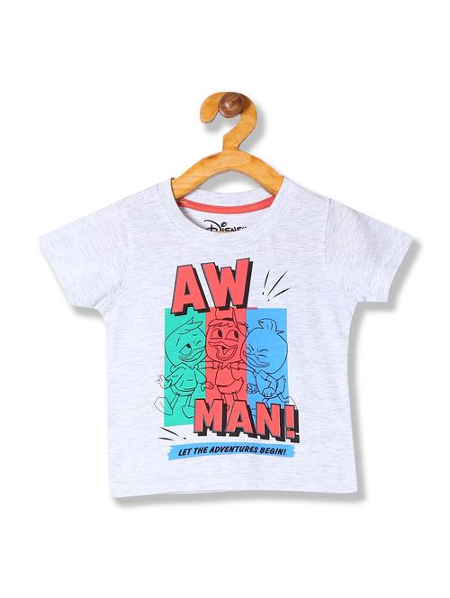 grey printed t-shirt - 18255504 - Very Small Image - 1