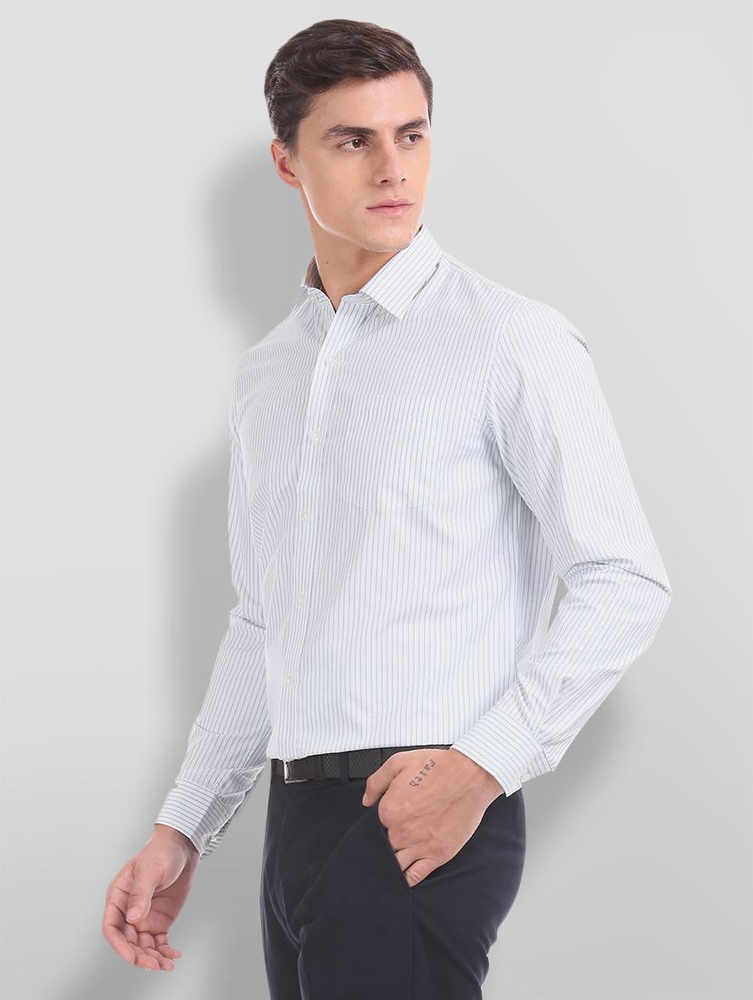 white striped formal shirt - 18256636 - Zoom Image - 1