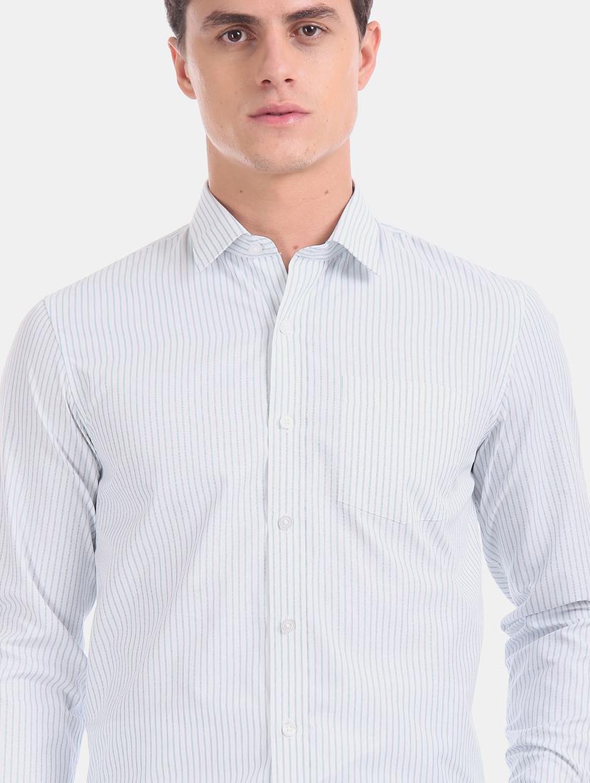 white striped formal shirt - 18256636 - Zoom Image - 6