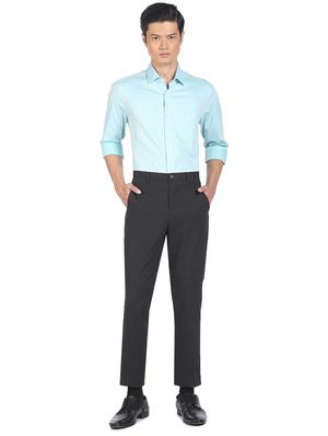 green printed formal shirt - 18256655 - Standard Image - 4