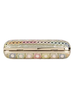 green cotton polyester blend regular clutch - 18257427 - Standard Image - 5