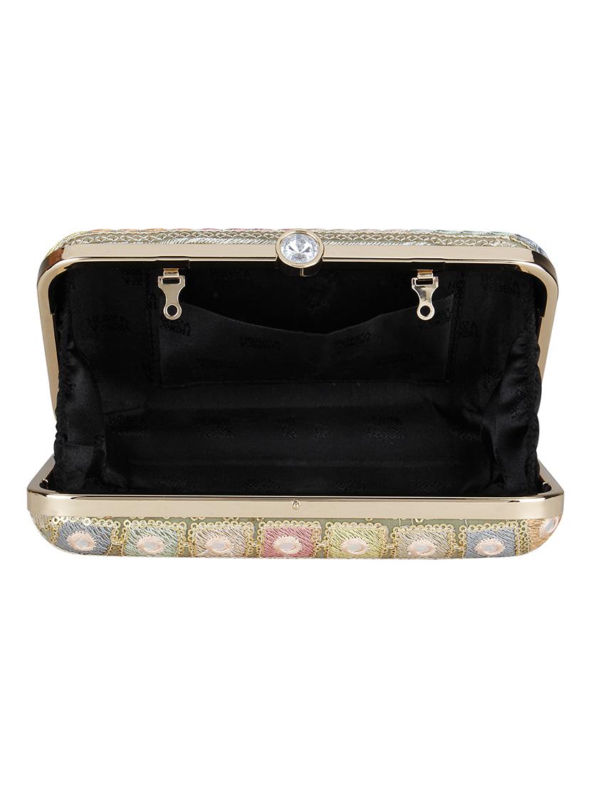 green cotton polyester blend regular clutch - 18257427 - Zoom Image - 3