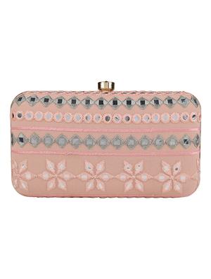 pink cotton polyester blend regular clutch - 18257428 - Standard Image - 2
