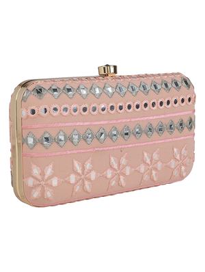 pink cotton polyester blend regular clutch - 18257428 - Standard Image - 6
