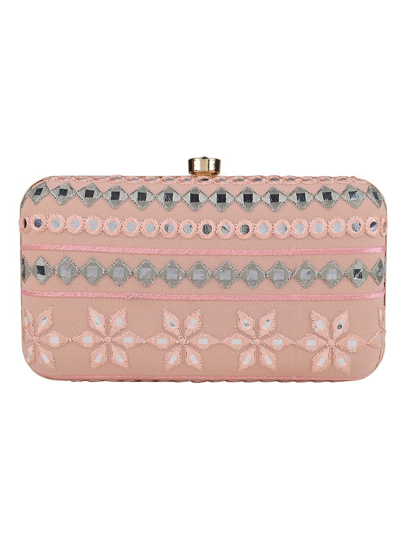 pink cotton polyester blend regular clutch - 18257428 - Zoom Image - 2