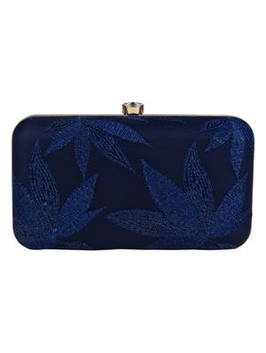 blue cotton polyester blend regular clutch - 18257431 - Standard Image - 2