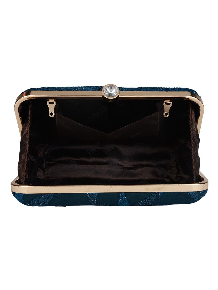 blue cotton polyester blend regular clutch - 18257433 - Zoom Image - 3