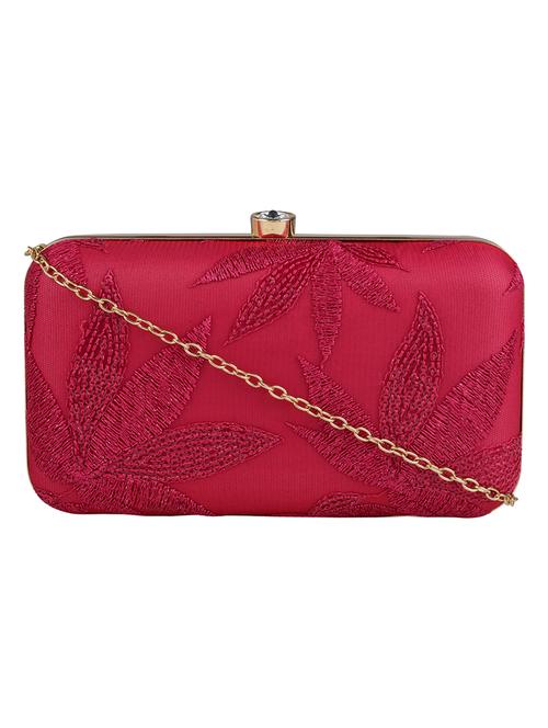 pink cotton polyester blend regular clutch - 18257434 - Standard Image - 1