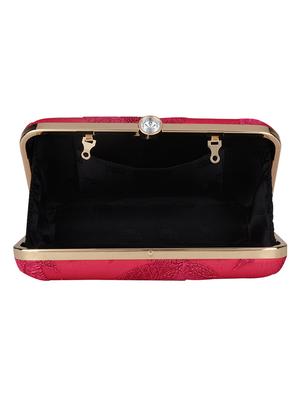 pink cotton polyester blend regular clutch - 18257434 - Standard Image - 3