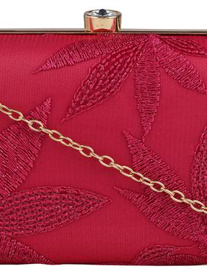 pink cotton polyester blend regular clutch - 18257434 - Standard Image - 4