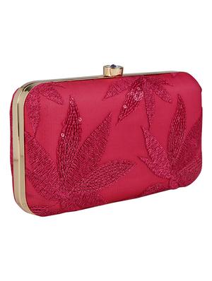 pink cotton polyester blend regular clutch - 18257434 - Standard Image - 6