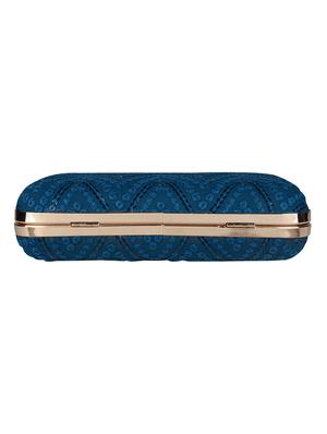 blue cotton polyester blend regular clutch - 18257435 - Standard Image - 5