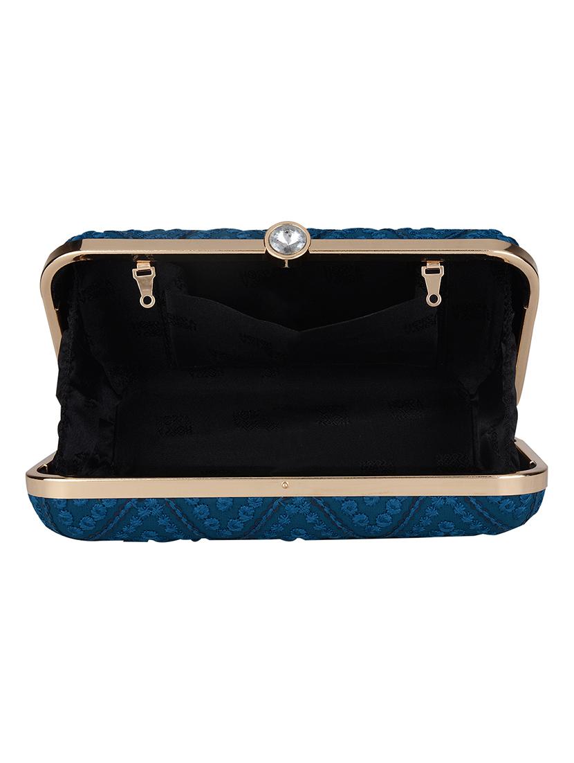 blue cotton polyester blend regular clutch - 18257435 - Zoom Image - 3